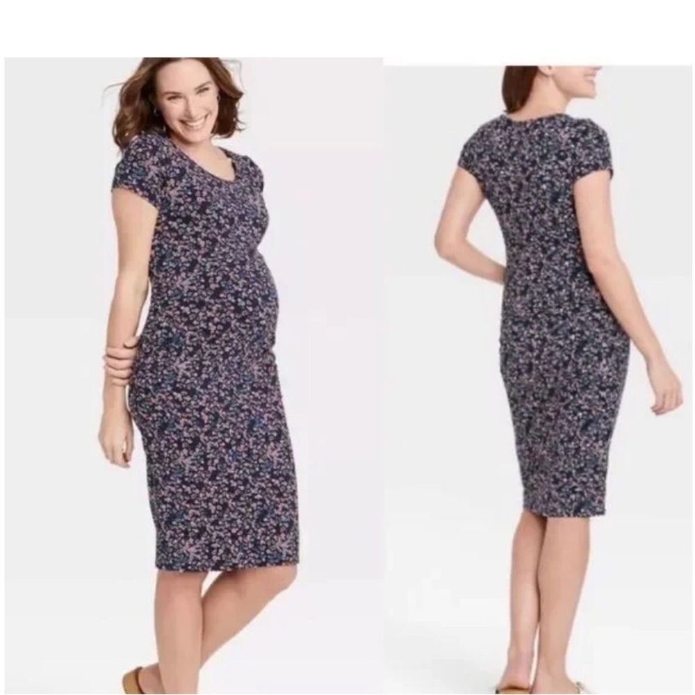 Isabel Maternity Floral‎ Maternity Dress